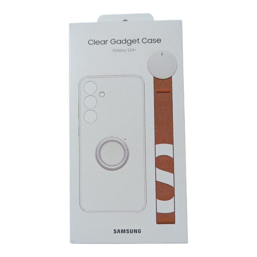 T5. Samsung Clear‎ Gadget Cover Kickstand Case Galaxy S24+ Plus With Strap